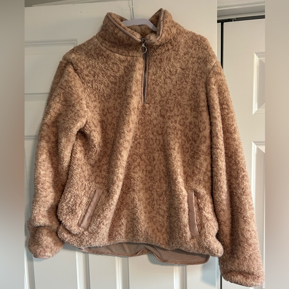 Mia & Tess Sherpa pull over XL